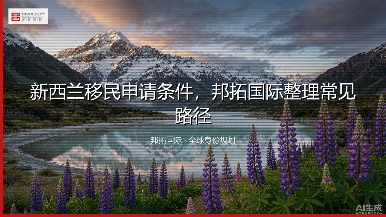 新西兰移民申请条件,邦拓国际整理常见路径
