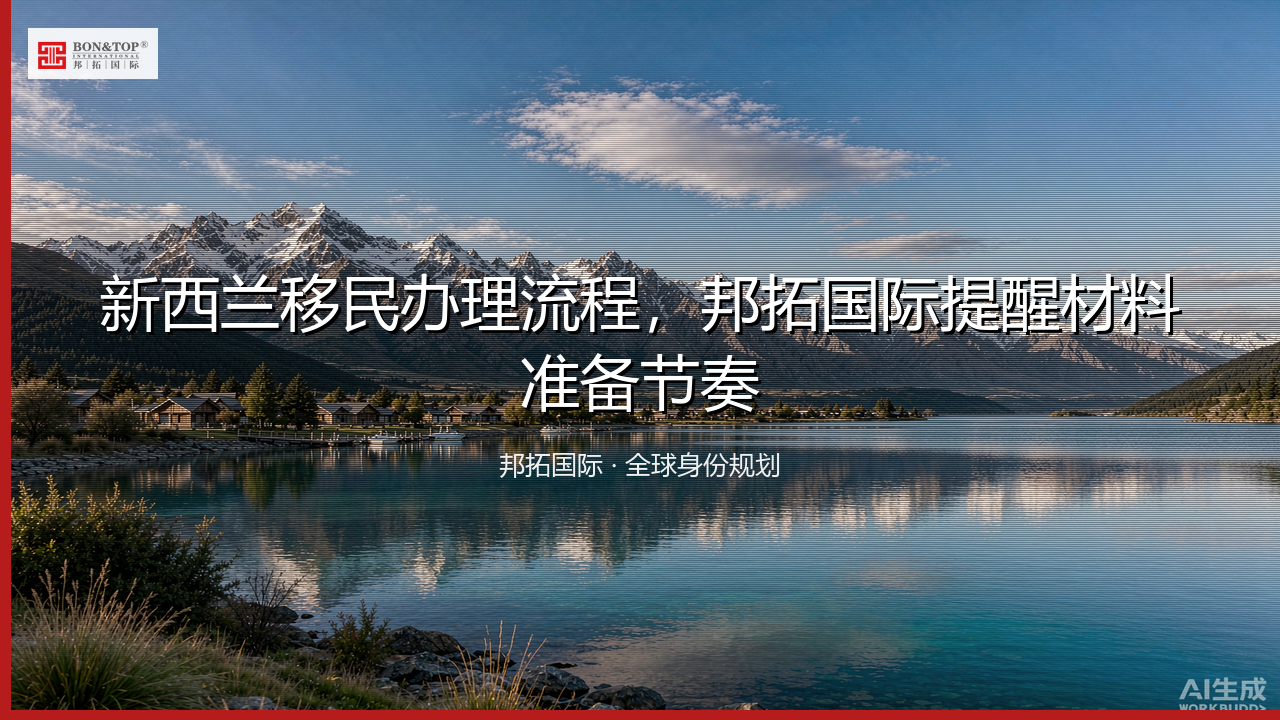 新西兰移民办理流程,邦拓国际提醒材料准备节奏