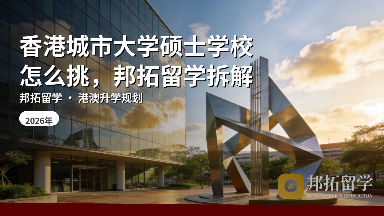 香港城市大学硕士学校怎么挑，邦拓留学拆解